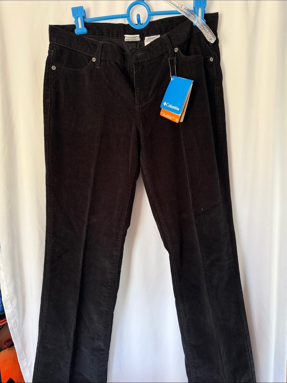 Columbia Women's Black Straight-Leg Corduroy Jeans
